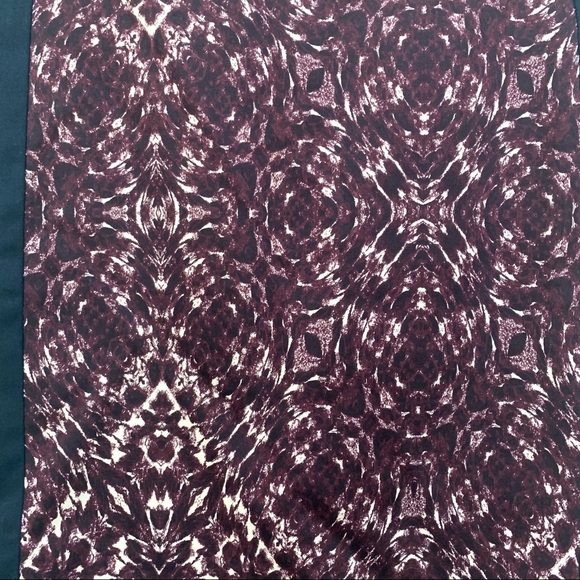 Club Monaco Black EDITH Black Maroon Panel Skirt B2/18 - Picture 5 of 7